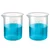 Bello 2pcs x 1000ml Polypropylene Beakers with Graduation Marks for Laboratory