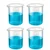 Bello 4pcs x 1000ml Polypropylene Beakers with Graduation Marks for Laboratory