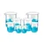 Bello Polypropylene Beaker 50ml x 2pcs, 100ml x 2pcs, 250ml x 2pcs and 500ml x 2pcs with Graduation Marks