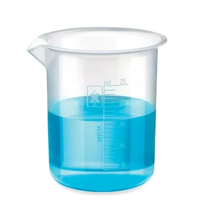 Bello 25ml Polypropylene Beaker with Graduation Marks for Laboratory