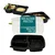 3 Compartment 250 Micron PP Meal Tray With Black Bottom and Clear Lid(Pack-500)