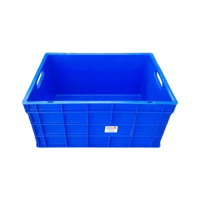 Multipurpose Blue Portable Plastic Crate 650x450x315 mm