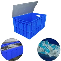 SINGHAL 32 L Plastic Crates with Lid  500x325x250 mm, Pack of 2