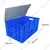 SINGHAL 32 L Plastic Crates with Lid 500x325x250 mm, Pack of 2