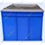 SINGHAL 32 L Plastic Crates with Lid 500x325x250 mm, Pack of 2