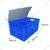 Singhal 55 Liters Multipurpose Plastic Crate with Lid, 600x400x285 mm