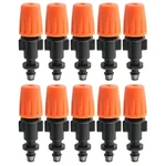 Plastic Drip Irrigation Adjustable Misting Nozzles Garden Dripper Spray Emitters (Pack Of 10)