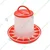 Premium Quality 1.5 Kg Feeder With Plastic Body For Poultry Farms(Pack-Set of 10)