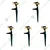 Concorde 1/2 Inch Plastic Impact Spike Sprinkler For Lawn And Garden Irrigation (Pack Of 5)