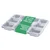 8 Compartment 300 Micron Transparent Meal tray Without Lid(Pack-50 Pcs)
