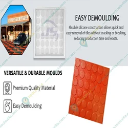 JS Designer 12 x 12 Inch SIKKA Tile Mould ,(Pack Of 2) 