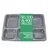 5 Compartment 250 Micron Transparent Meal tray Without Lid(Pack-50 pcs )