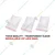 200 pcs, 5x7 Inch Transparent Zip-Lock Plastic Pouch