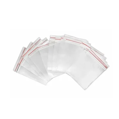 200 pcs, 5x7 Inch Transparent Zip-Lock Plastic Pouch