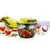 GRECY 24 Pcs. Quick Large Plastic Vegetable, Fruit Nut, Chilly Chopper 750 ml