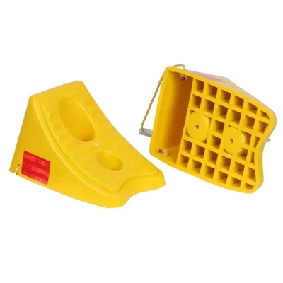 ARRON H2WC-6 Heavy Duty Plastic Wheel Chock – Portable Wedge Vehicle Safety Stopper (Pack of 2)