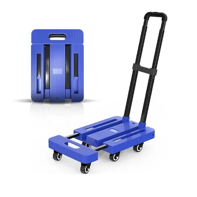 Premium Quality 150 Kg Load Capacity Platform Trolley With 6 Wheels For Home, Office, Warehouse & Industries