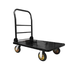 UTC 200 Kg Load Capacity Metal Body Foldable Platform Trolley With Steel Handle (75 x 50 x 86 cm)