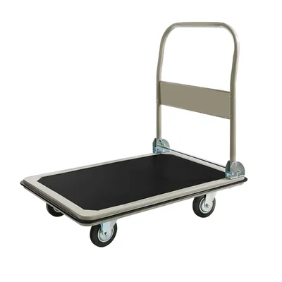 Suwas Trolley 300 kg Load Capacity Mild Steel Platform Trolley With 1 Year Warranty (SU-PT-007)