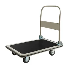 Suwas Trolley 300 kg Load Capacity Mild Steel Platform Trolley With 1 Year Warranty (SU-PT-007)