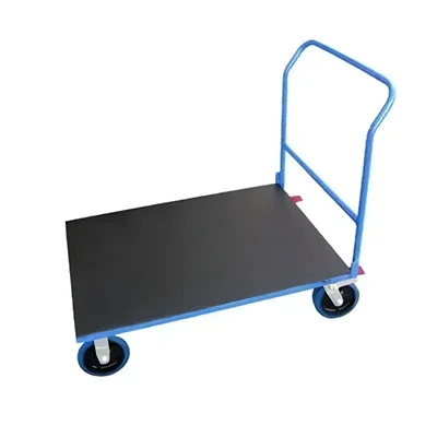 Suwas Trolley 300 kg Load Capacity Mild Steel Platform Trolley With 4" x 2" PU Fixed Castor Wheel, 1 Year Warranty (SU-PT-008)