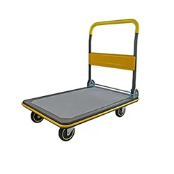 Big Apple 300 Kg Load Capacity 90 x 60 cm Platform Trolley (TRL SPH MT 300 - Yellow)