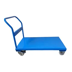 Suwas Trolley 400 kg Load Capacity Mild Steel Platform Trolley With 6" x 2" Caster Wheel, 1 Year Warranty (SU-PT-004)