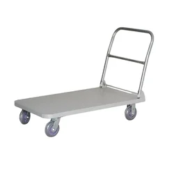 UTC 150 Kg Load Capacity Iron Body Foldable Platform Trolley With Steel Handle (75 x 50 x 86 cm)