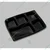 300pcs, PARAS 5 Compartment Platter with Transparent Lid