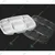 450pcs, PARAS 8 Compartment Platter with Transparent Lid