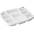 450pcs, PARAS 8 Compartment Platter with Transparent Lid
