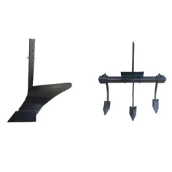 Heavy Duty Single Side Plough & 3 Tyne Cultivator Attachment Combo For 5 To 10 HP Power Tiller / Cultivator