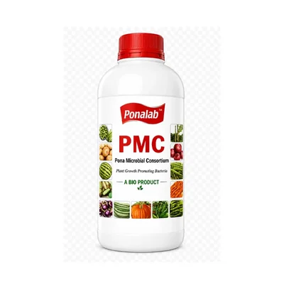 PMC (1L) Pona Microbial Consortium 1x10^8 CFU/ml Bio-Fertilizer for Soil Fertility, Root Growth & Nutrient Mobilization