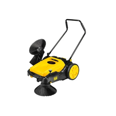 POLYMAK 50L 980mm 3km/h Manual Walk-Behind Industrial High-Capacity Floor Sweeping Machine PMFS50L