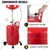Keaa Pneumatic Oil Drainer 80 Liter Tank 10 Liter Basin Adjustable Height 86 to 160 cm for Workshops (OD1)