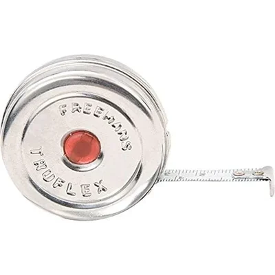 Freemans Truflex 2m Class II Carbon Steel Pocket Measuring Tape with Metal Case, TF295