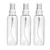 100 Pcs, 100ml PET Plastic Refillable Pocket Mist Spray Bottle with Dispenser Cap