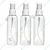 100 Pcs, 100ml PET Plastic Refillable Pocket Mist Spray Bottle with Dispenser Cap