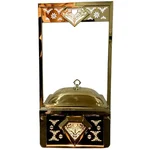 18 Inch Rectangular Shape Polished Chafing Dish With Stainless Steel-202