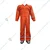 SS BENGALY Pack of 4 Orange Safety Boiler Suit Coveralls - 200 GSM Poly Cotton, Double Reflectors, 7 Pockets(Size-L)
