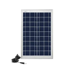 Gramstrong 20w Polycrystalline Solar Panel With 5 m wire for Home, RV and  Camping 