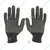 Delight 12 Pair Black Colour 13 Gauge Large Size Polyester PVC Dotted Gloves (MPKD13-62)(BLK)