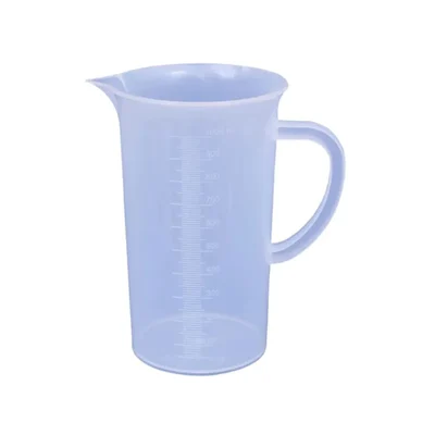 VVS 1000ml Polypropylene Measuring Jug Handle Graduated Chemical Break Resistant for Lab(Pack-1)