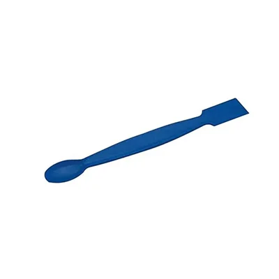 Cometek 150mm Polypropylene Spatula Pack of 12 One Side Spoon One Side Flat Knife Edge Lab Spatula