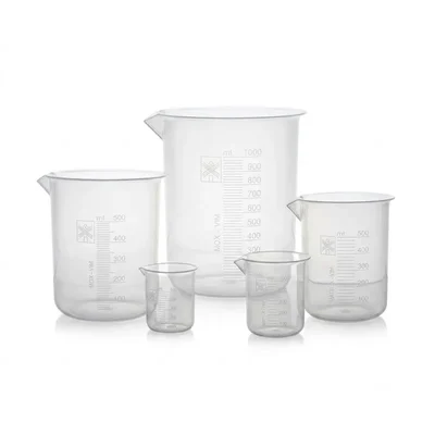 Cometek 50ml to 1000ml Polypropylene Laboratory Beakers Pack of 5 Graduated Autoclavable Mixing Beakers