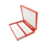 COMET Slide Box with Hinged Cover with 100 Slide Capacity | Polypropylene Microscope Slide Box for Lab Use
