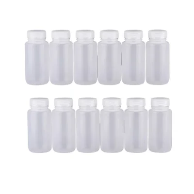 COMETEK (Pack of 12) 500ml Polypropylene Reagent Bottle With Wide Mouth Autoclavable Leak Proof Bottle for Laboratory Use