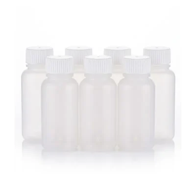 COMETEK 60ml Polypropylene Reagent Bottle (Pack of 12) for Laboratory | Autoclavable, Leak Proof Plastic Bottles