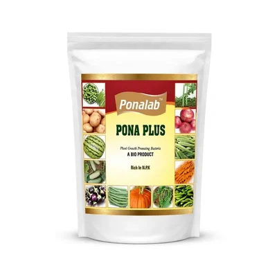 Pona Plus 5 kg Bio-Fertilizer Powder (5x10^7 CFU/g) with Nitrogen Fixing Bacteria for Soil Fertility, Root Growth