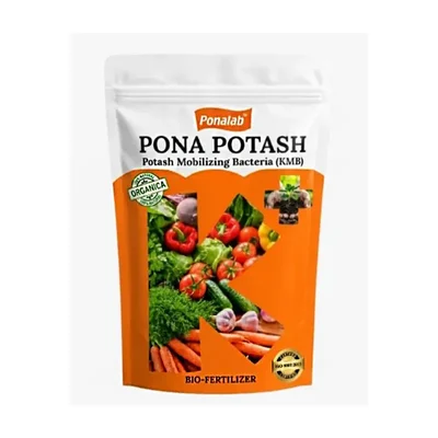 Pona Potash Bio-Fertilizer Powder 5 kg Potassium Mobilizing Bacteria (5x10^7 CFU/g) for Paddy, Wheat & Commercial Crops